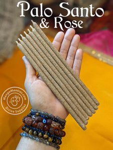 100% Pure Sacred Palo Santo & Rose Incense Sticks for Cleansing and Purifying!