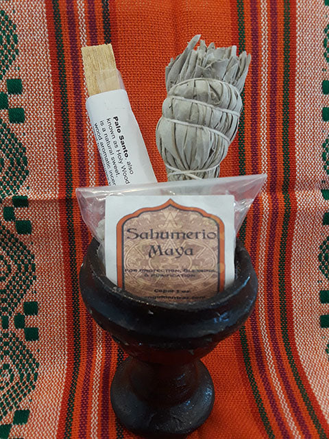 🧿Triple Power Smudge Kit! Copal, Palo Santo & White Sage for Protection, Cleansing, and Purification!