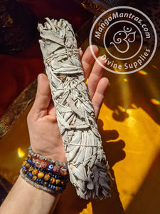 Jumbo 9" White Sage Smudge to Purify, Protect and Bless!