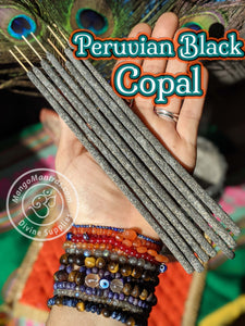 100% Pure Sacred Peruvian Black Copal Sticks for Protection, Blessing, & Purification
