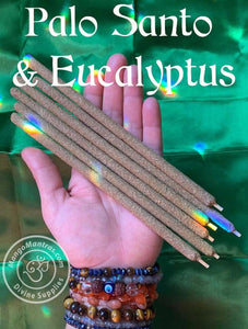 🌟Premium Palo Santo & Eucalyptus Artisan Incense Sticks: For Protection, Blessing, and Purification!🌟