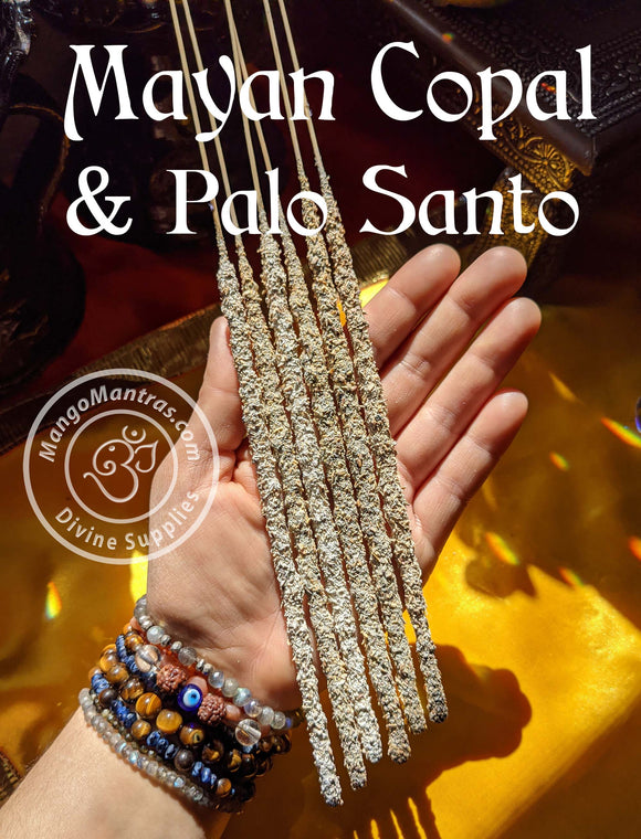 🌟100% Pure Sacred Mayan Copal & Palo Santo Resin Incense Sticks for Blessing, Purifying and Protection!🌟