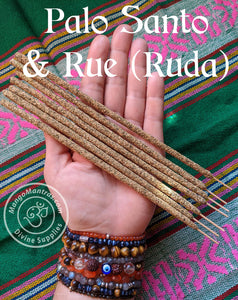 🌟Palo Santo & Rue (Ruda) Incense Sticks for Powerful Cleansing, Protection and Purifying!🌟