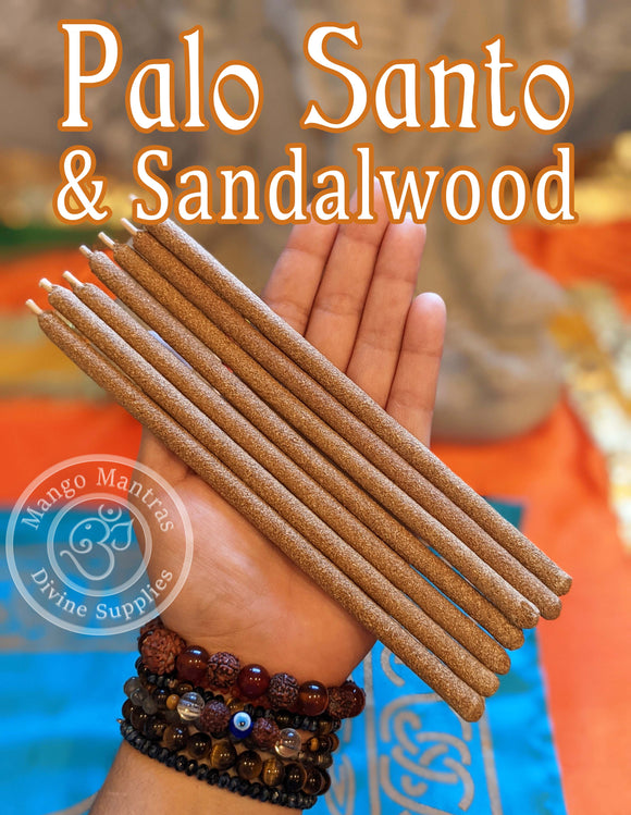 100% Pure Sacred Palo Santo & Sandalwood Incense Sticks to Purify, Protect and Bless!