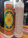 Auspicious Shree Yantra Meditation Candle embellished with Swarovski Crystals