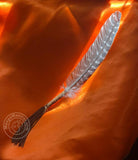 Sacred Ceremonial Turkey Feather in Leather