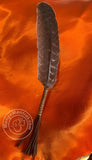 Sacred Ceremonial Turkey Feather in Leather