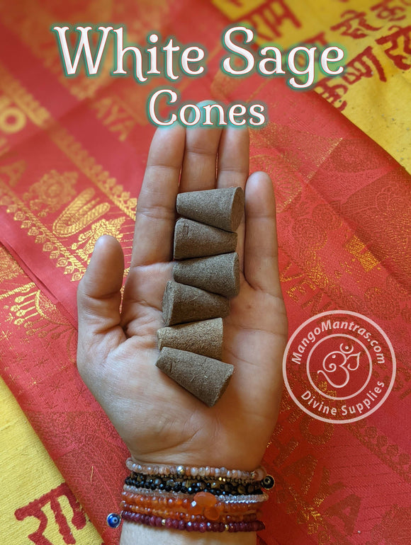 100% Pure White Sage Cones to Purify, Protect & Bless!