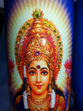 Lakshmi Goddess of Wealth Mantra Meditation Candle embellished with Swarovski Crystals #2