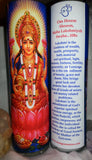 Lakshmi Goddess of Wealth Mantra Meditation Candle embellished with Swarovski Crystals #2