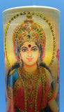 Lakshmi Goddess of Wealth Mantra Meditation Candle embellished with Swarovski Crystals #1
