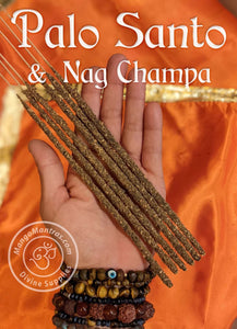 100% Pure Sacred Palo Santo & Nag Champa Incense Sticks to Purify, Protect and Bless!